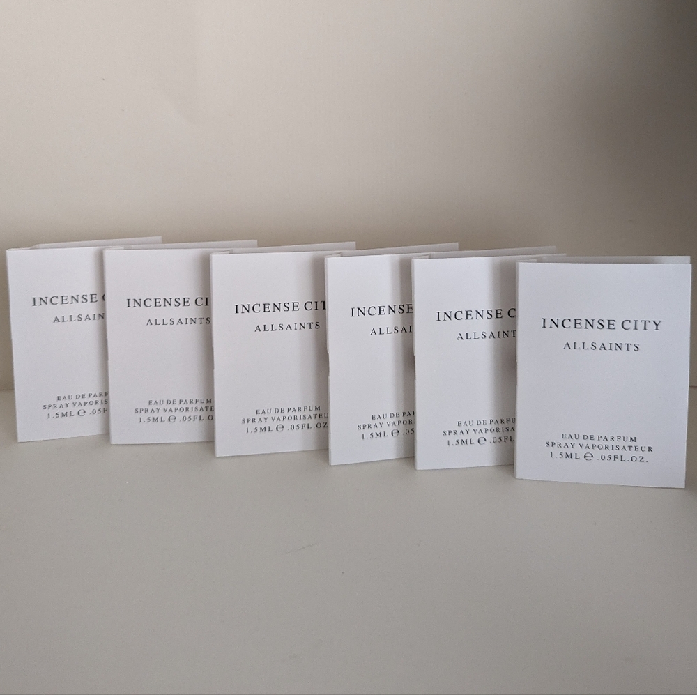 6 x All Saints Incense City ED P spr ay